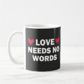 Autisme Awareness, Love Needs No Words Koffiemok (Links)