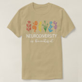 Autisme Awareness Maand Neurodiversity is Beauful T-shirt (Design voorkant)