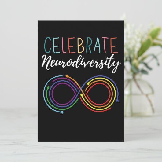 Autisme Awareness Maand Vier Neurodiversiteit Aankondiging (Staand voorkant)