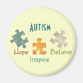 Autisme Awareness Magnet (Voorkant)