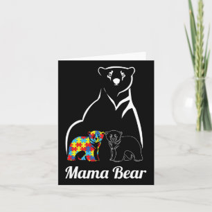 Autisme Awareness Mama Beer Mam Autistic Child Kaart
