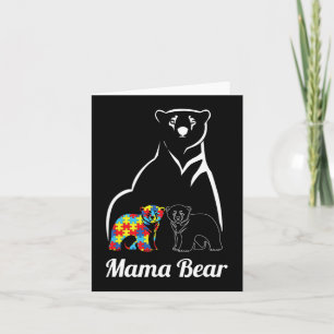 Autisme Awareness Mama Beer Mam Autistic Child Kaart