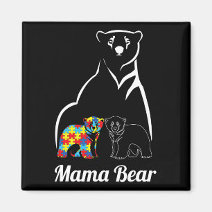 Autisme Awareness Mama Beer Mam Autistic Child Magneet