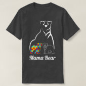 Autisme Awareness Mama Beer Mam Autistic Child T-shirt (Design voorkant)