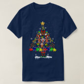 Autisme Awareness Merry Kerstmis T-shirt (Design voorkant)