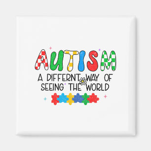 Autisme Awareness Month Support De wereld zien ste Magneet