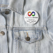 Autisme Awareness "My Kind has Autism" Pin - Butto Ronde Button 5,7 Cm (In situ)