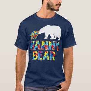 Autisme Awareness Nanny Beer Support Autistic Prem T-shirt
