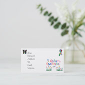 Autisme Awareness on White Visitekaartjes (Staand voorkant)