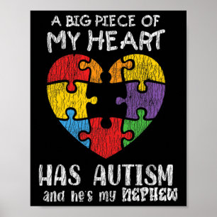 Autisme Awareness oom tante Family Autistic Kind A Poster