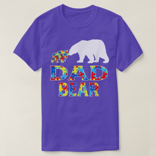 Autisme Awareness Pap Beer Support Autistic 65 T-shirt (Design voorkant)