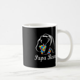 Autisme Awareness Papa Beer ondersteunt autistisch Koffiemok