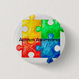 Autisme Awareness pins Ronde Button 3,2 Cm