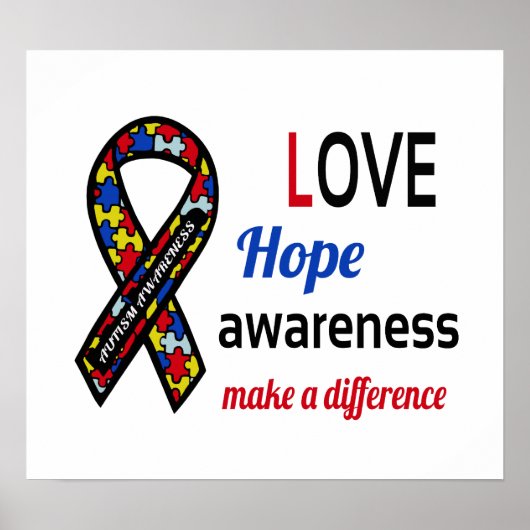 Autisme Awareness Poster (Voorkant)