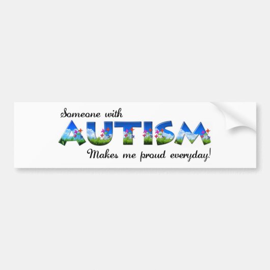 Autisme Awareness Pride Bumpersticker (Voorkant)