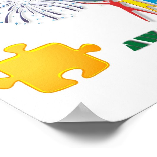 Autisme Awareness Print (Hoek)