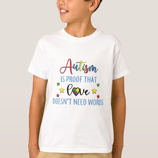 Autisme Awareness Print T-shirt (Voorkant)