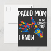 Autisme Awareness Proud Mam Autistic Kind Briefkaart (Voorkant / Achterkant)