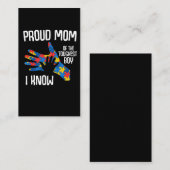 Autisme Awareness Proud Mam Autistic Kind Visitekaartje (Voorkant / Achterkant)