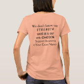 Autisme Awareness Puzzle ASD Ribbon Angel Shirt (Achterkant)