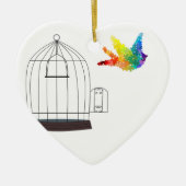 Autisme Awareness Puzzle Bird Ornament (Voorkant)