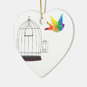 Autisme Awareness Puzzle Bird Ornament (Links)