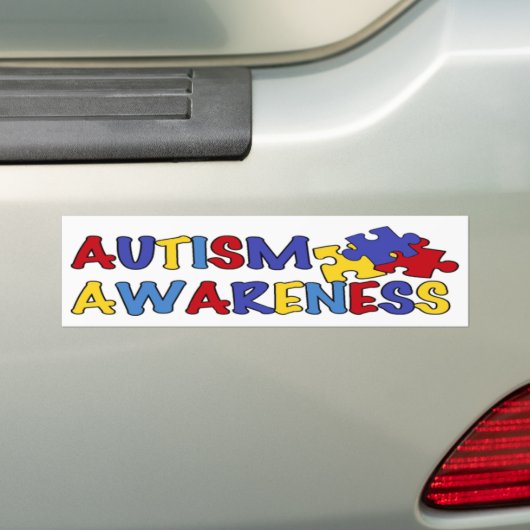 Autisme Awareness Puzzle Bumpersticker (Op auto)