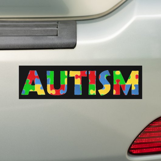 Autisme Awareness Puzzle Bumpersticker (Op auto)