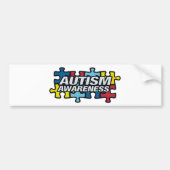 Autisme Awareness Puzzle Bumpersticker (Voorkant)