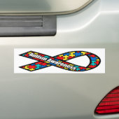 Autisme Awareness Puzzle Bumpersticker (Op auto)