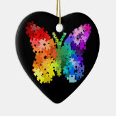 Autisme Awareness Puzzle Butterfly Ornament (Rechts)