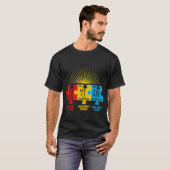 Autisme Awareness Puzzle Chemical Element T-shirt (Voorkant volledig)