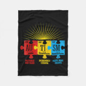 Autisme Awareness Puzzle Chemical Element T-Shirt1 Fleece Deken (Voorkant)
