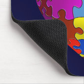 Autisme Awareness Puzzle Heart Muismat (Hoek)