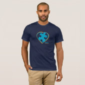 Autisme Awareness Puzzle in Heart (BB) T-shirt (Voorkant volledig)