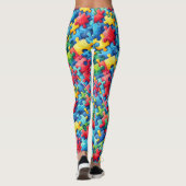 Autisme Awareness Puzzle Leggings (Achterkant)