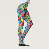Autisme Awareness Puzzle Leggings (Rechts)