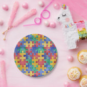 Autisme Awareness puzzle paper borden Papieren Bordje (Feest)