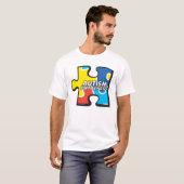 Autisme Awareness Puzzle Piece T-shirt (Voorkant volledig)