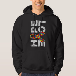 Autisme Awareness Puzzle Ribbon Hope & Love Hoodie