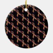 Autisme Awareness Puzzle Ribbon Keramisch Ornament (Achterkant)