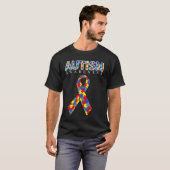 Autisme Awareness Puzzle Ribbon T-shirt (Voorkant volledig)