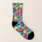 Autisme Awareness Puzzle Sokken (Rechts - buiten)