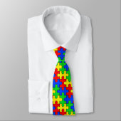 Autisme Awareness Puzzle Stropdas (Gebonden)