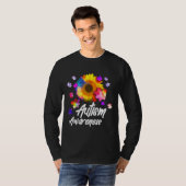 Autisme Awareness Puzzle Sunflower T-shirt (Voorkant volledig)