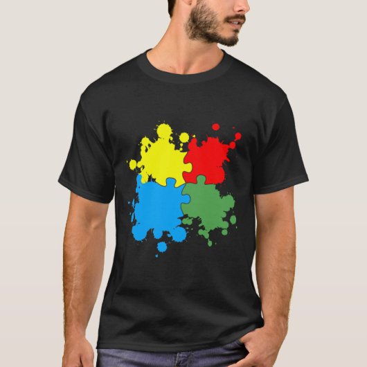 Autisme Awareness Puzzle T-shirt (Voorkant)