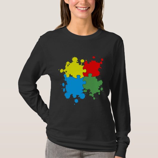 Autisme Awareness Puzzle T-shirt (Voorkant)