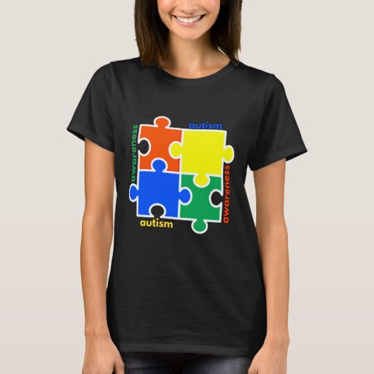 Autisme Awareness Puzzle T-shirt (Voorkant)