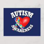 Autisme Awareness Ribbon Briefkaart (Voorkant)
