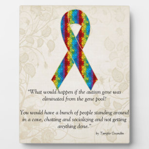 Autisme Awareness Ribbon Design 2 Fotoplaat